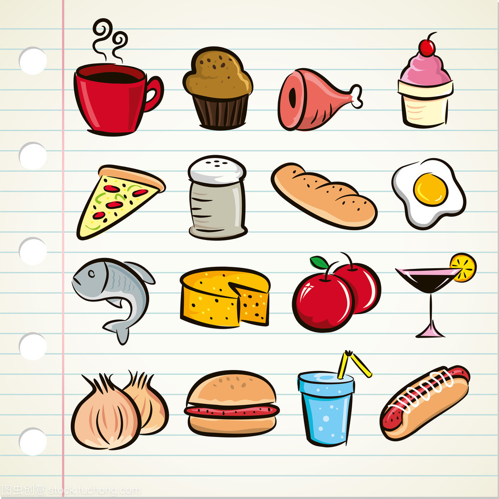 食品與飲品 簡明圖標集設計指南